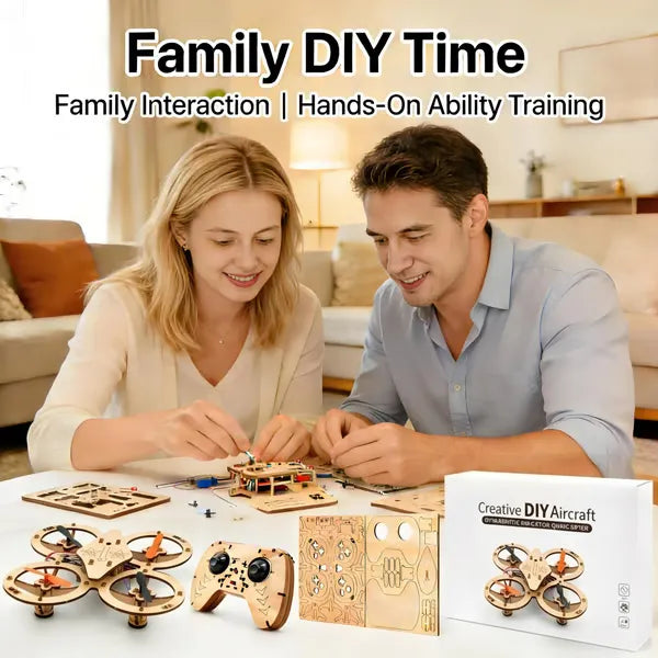 🔥Last Day 69% OFF-Wooden Drone DIY Assembly Kit