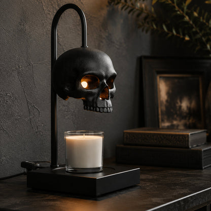 Gothic Skull Candle Warmer Lamp