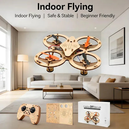 🔥Last Day 69% OFF-Wooden Drone DIY Assembly Kit