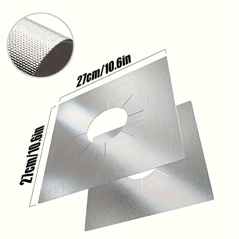 🔥4-Piece Reusable Non-Stick Gas Stove Burner Covers – Heat-Resistant & Washable