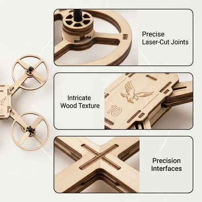 🔥Last Day 69% OFF-Wooden Drone DIY Assembly Kit