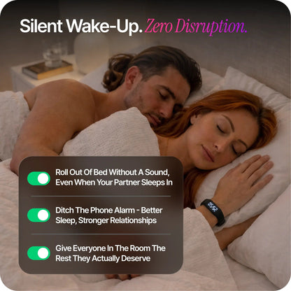 Onyx Silent Vibration Alarm Clock for Heavy Sleepers