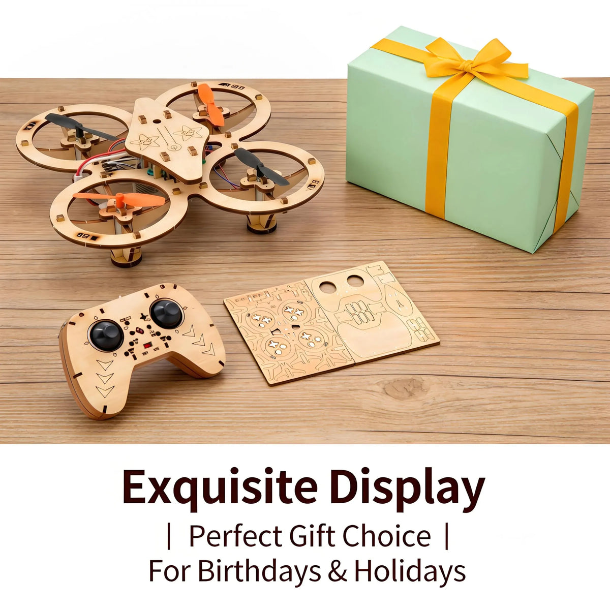 🔥Last Day 69% OFF-Wooden Drone DIY Assembly Kit