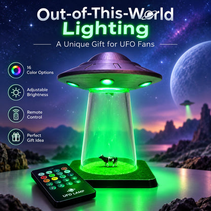 The Original Alien Abduction Lamp – Touch Control UFO LED Desk Light