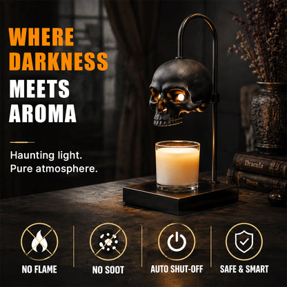 Gothic Skull Candle Warmer Lamp