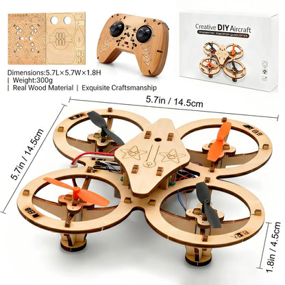 🔥Last Day 69% OFF-Wooden Drone DIY Assembly Kit