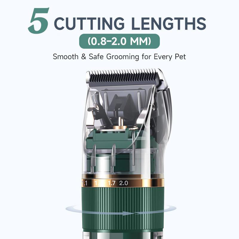 🎉 2026 Sale ! 💰Quiet LED Display Pet Hair Clipper｜Cordless Low Noise Dog Cat Grooming Trimmer ✨