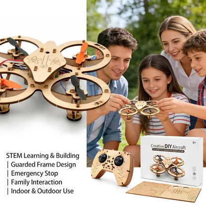 🔥Last Day 69% OFF-Wooden Drone DIY Assembly Kit