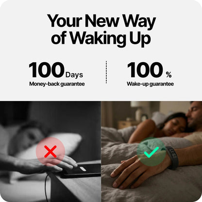Onyx Silent Vibration Alarm Clock for Heavy Sleepers