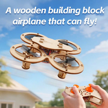 🔥Last Day 69% OFF-Wooden Drone DIY Assembly Kit