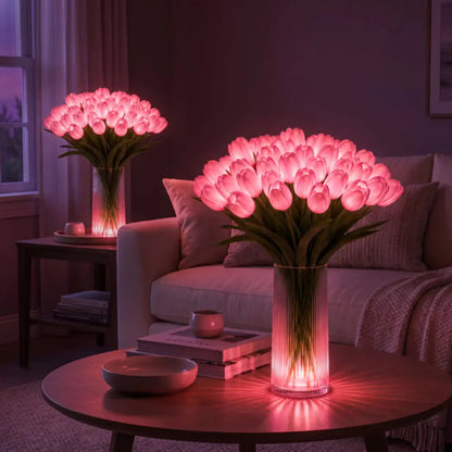 Glowing Tulip Light Bouquet