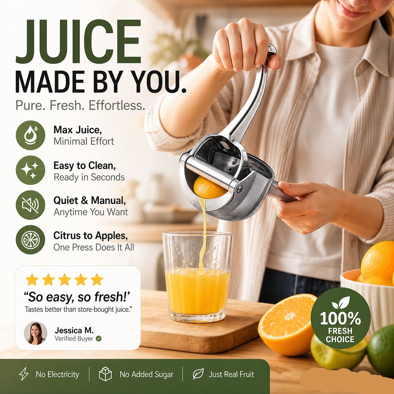 ⚡【Stainless Steel Juicer】— 49% OFF Flash Sale! Blend a “Vitamin Tornado” in 30 Seconds! 🍹🔥