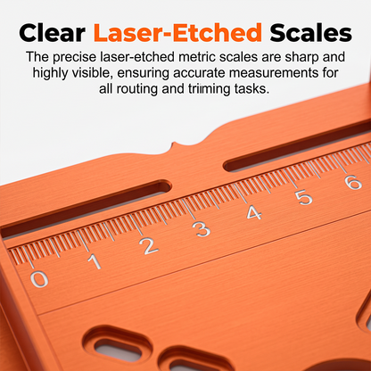 Tryzovira Precision Wood Router Slotting Guide Bracket
