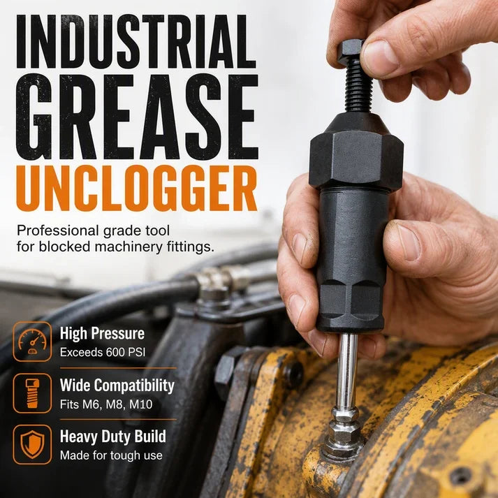 Tryzovira Heavy Duty Grease Fitting Cleaner Unclog Tool