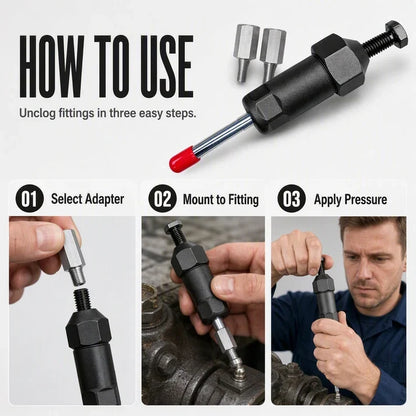 Tryzovira Heavy Duty Grease Fitting Cleaner Unclog Tool